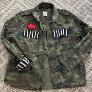 GAP roomy Green Camouflage Jacket
